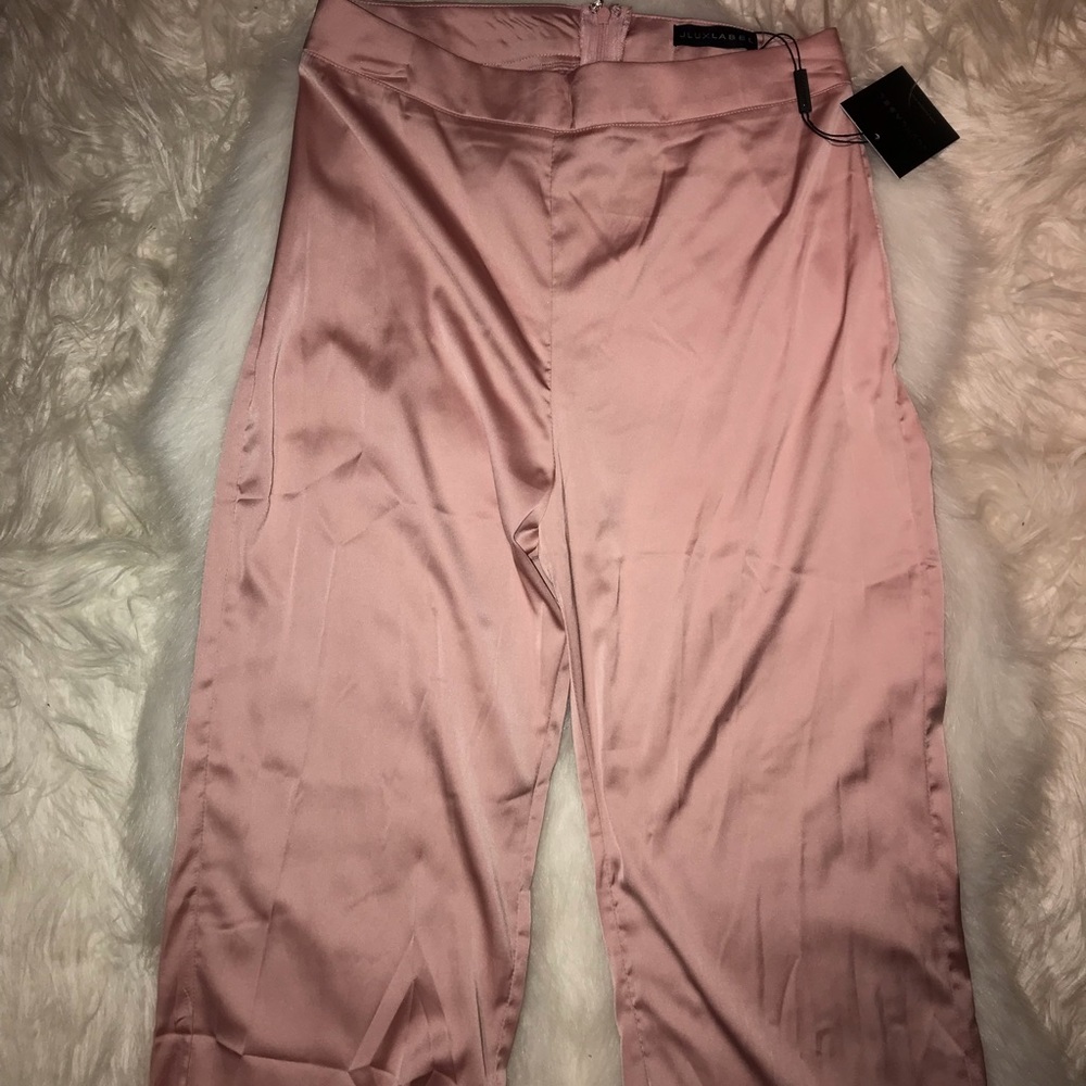 JLUXLABEL SATIN TROUSERS